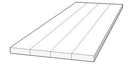 Asteiche Treppenstufenplatte DL 45x1000x700